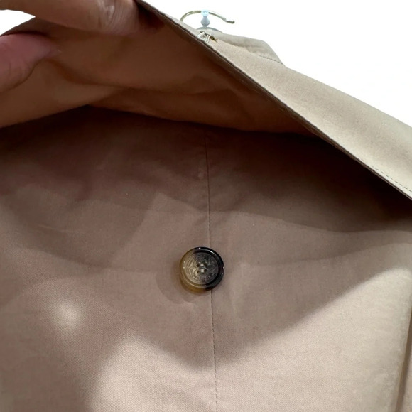 Teenie Weenie All That Bear Tan Khaki Double Breasted Belted Trench Coat Size S - Picture 14 of 16